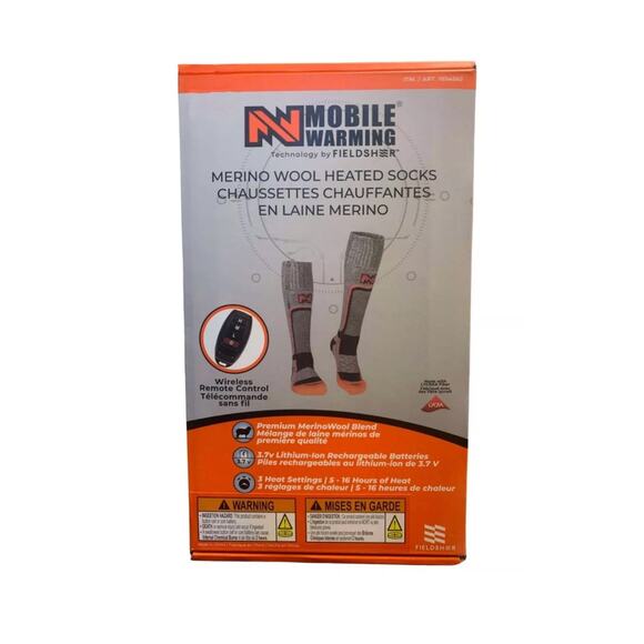 Mobile Warming/ Heated Socks Medium Wireless Remote Multi Settings BRAND NEW - Picture 6 of 6